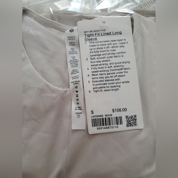 Lululemon Tight-fit Lined Longsleeve - Picture 8 of 8